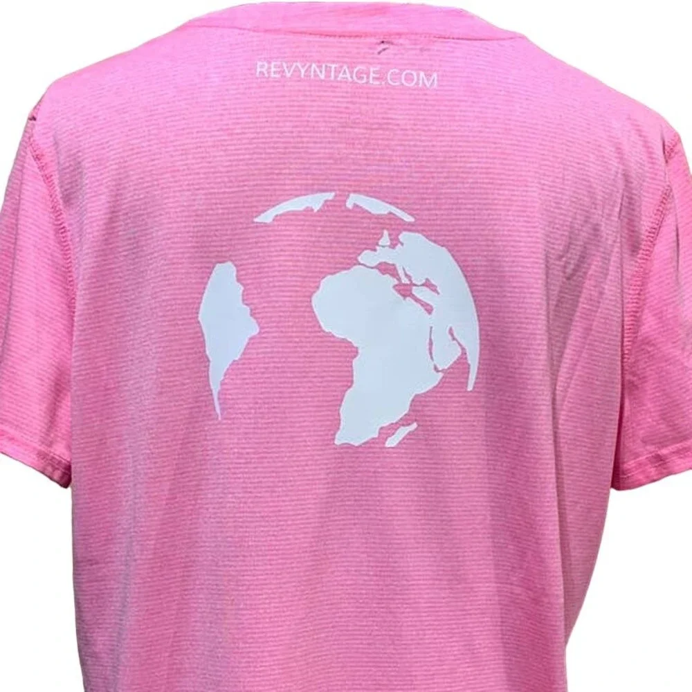 Hand Printed Upcycled 2X Saving the Planet Dragonfly Superpower Short Sleeve Tee - Picture 4 of 4